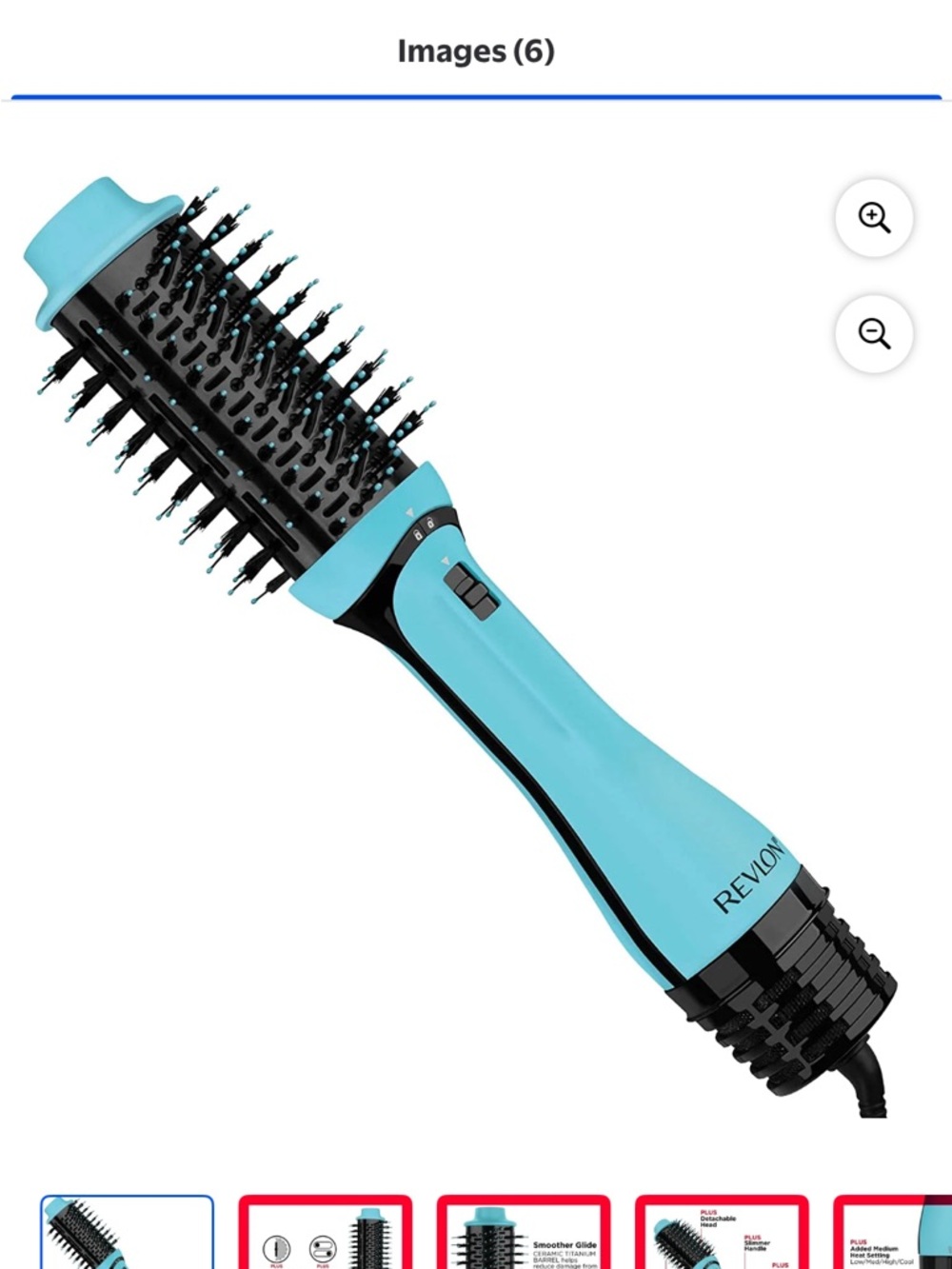 Revlon one step volumizer PLUS 2.0 hair dryer & hot air brush (mint)
